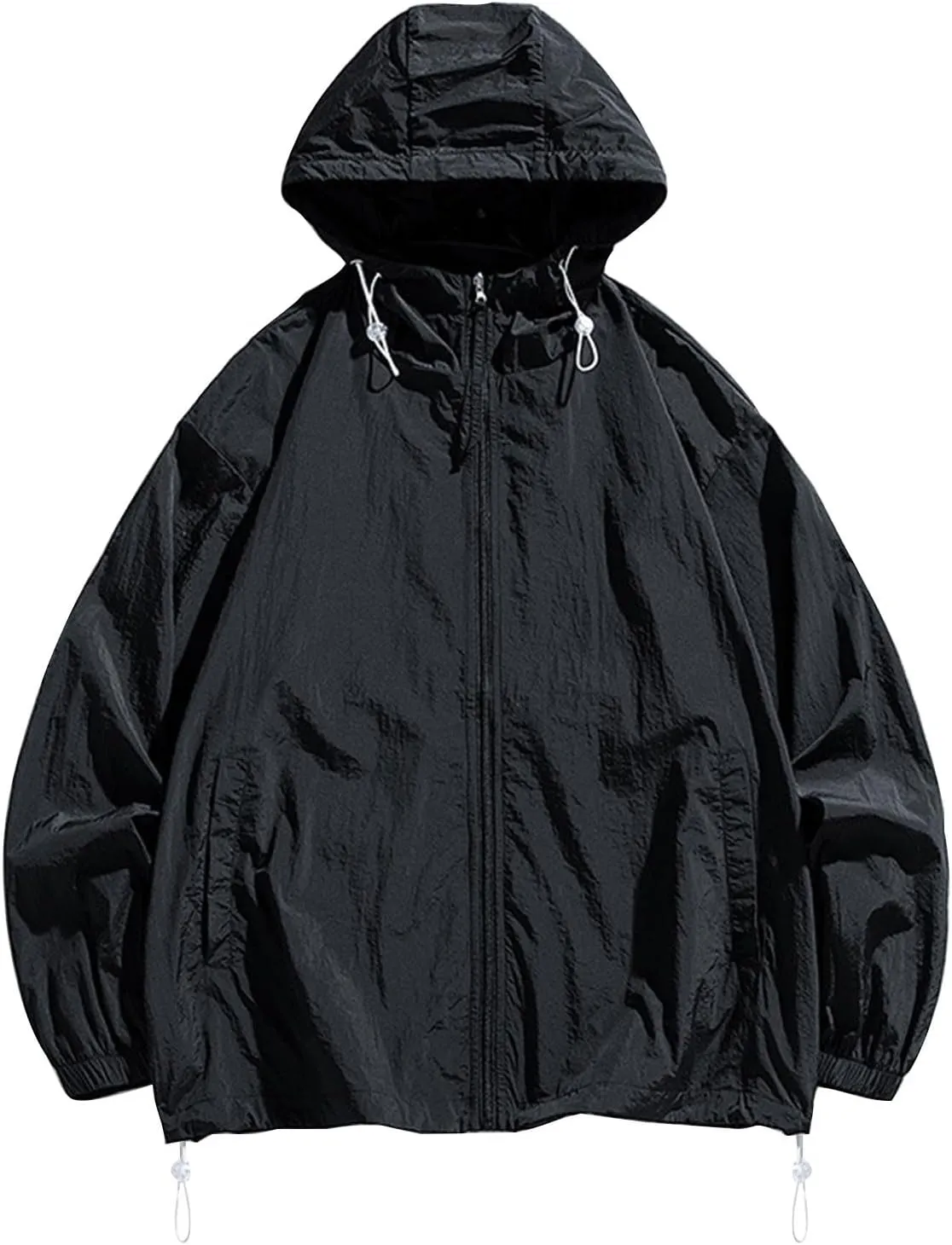 Cambkatl Mens Full Zip UPF 50  UV Sun Protection Hoodie Jacket Long Sleeve Lightweight Fishing Hiking Outdoor Cooling Shirts