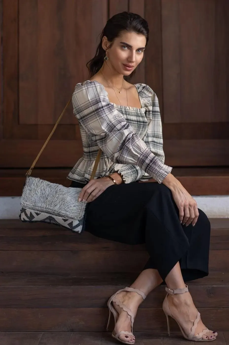 Canvas & Leather Crossbody