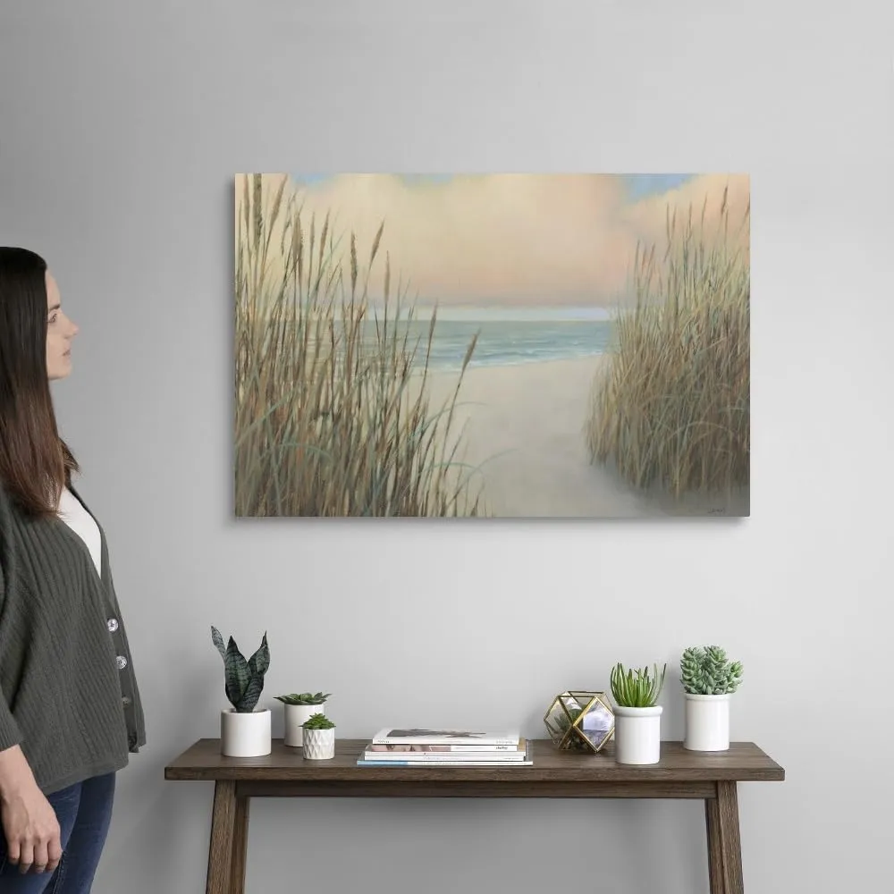 CANVAS ON DEMAND Beach Trail I Canvas Wall Art Print by James Wiens, Coastal, Contemporary, Home Decor, Ocean Artwork, 36" x24in
