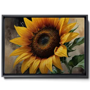 Canvas Print Sunflower Watercolor Flower Print Sunflower Print Sunflower Sun Cactus Desert Sunflower Art Print Watercolor Print Decor Canvas, Wall