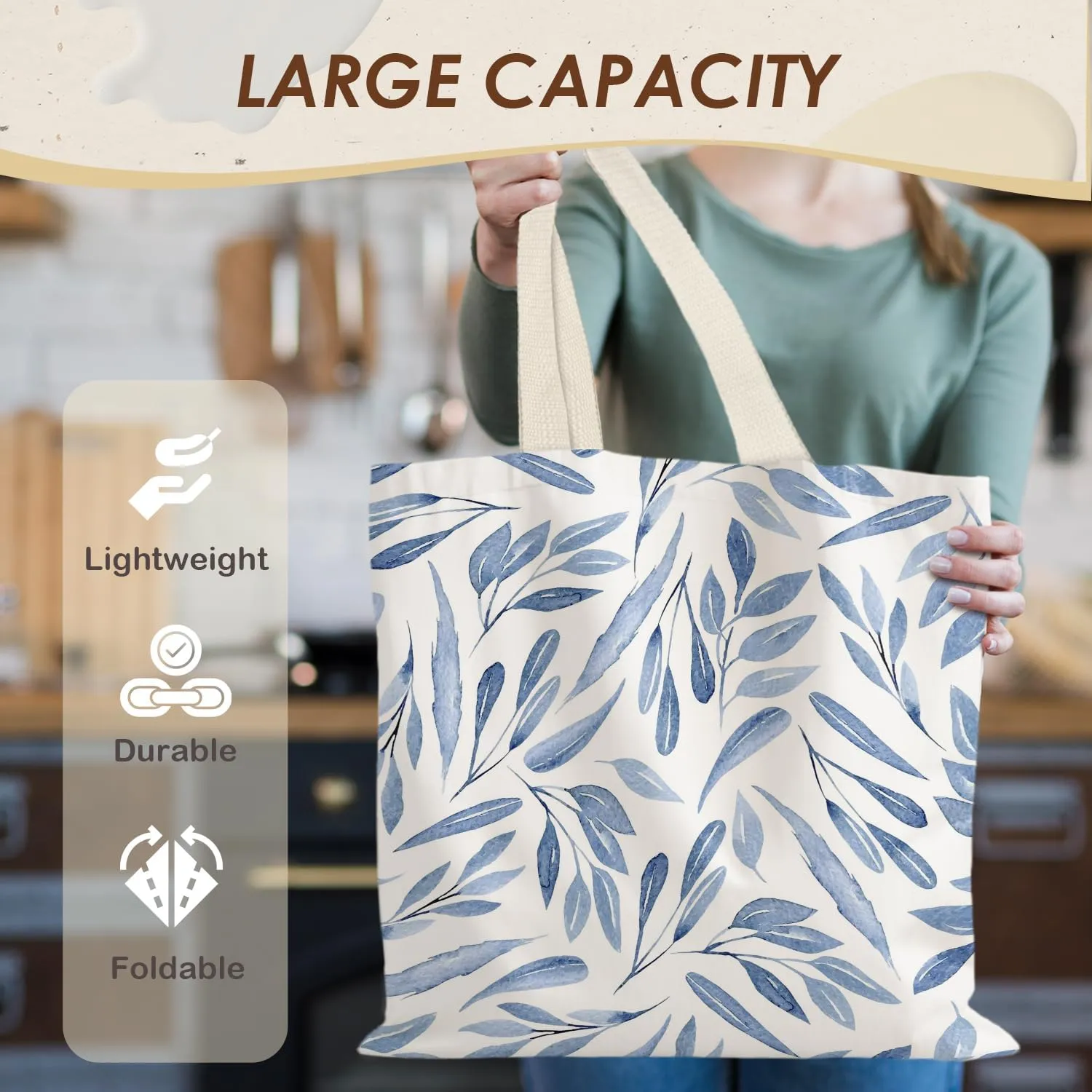 Canvas Tote - Aesthetic, Boho, Vintage Reusable Grocery Bag