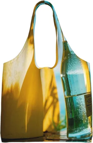 Canvas Tote Bag, Washable Cute Reusable Shoulder Hand Purse bags for Women Shopping Gifts Beach(Quiet Light Print)