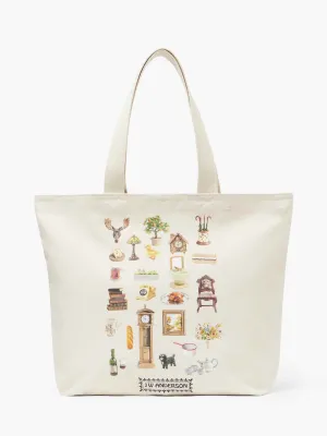 CANVAS TOTE - "DIORAMA FURNITURE" PRINT