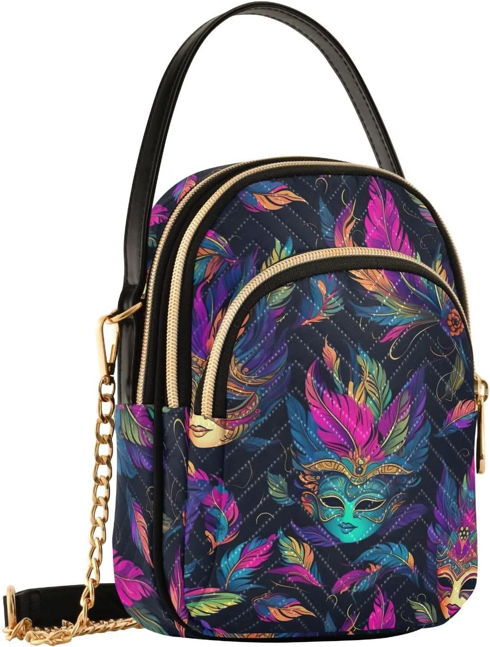 Carnival Masks Small Crossbody Bags for Women Cell Phone Shoulder Purse Handbags Wallet 21217954