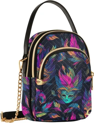 Carnival Masks Small Crossbody Bags for Women Cell Phone Shoulder Purse Handbags Wallet 21217954
