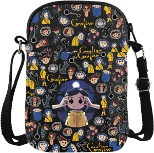 Cartoon Movie Crossbody Bag Horror Lover Gift Fantasy Cartoon Movie Fans Carry-on Bag