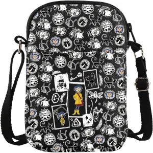 Cartoon Movie Crossbody Bag Horror Movie Lover Gift Fantasy Cartoon Movie Carry-on bag