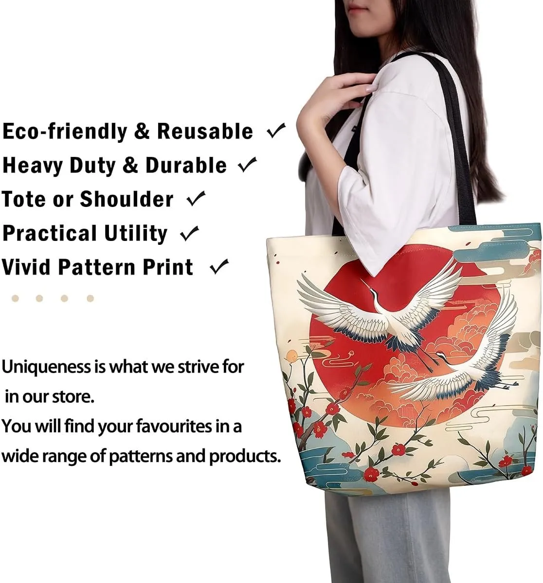 Castle Fairy Gamer Canvas Tote Bag Aesthetic for Women,Ball Sports Reusable Grocery Handbag
