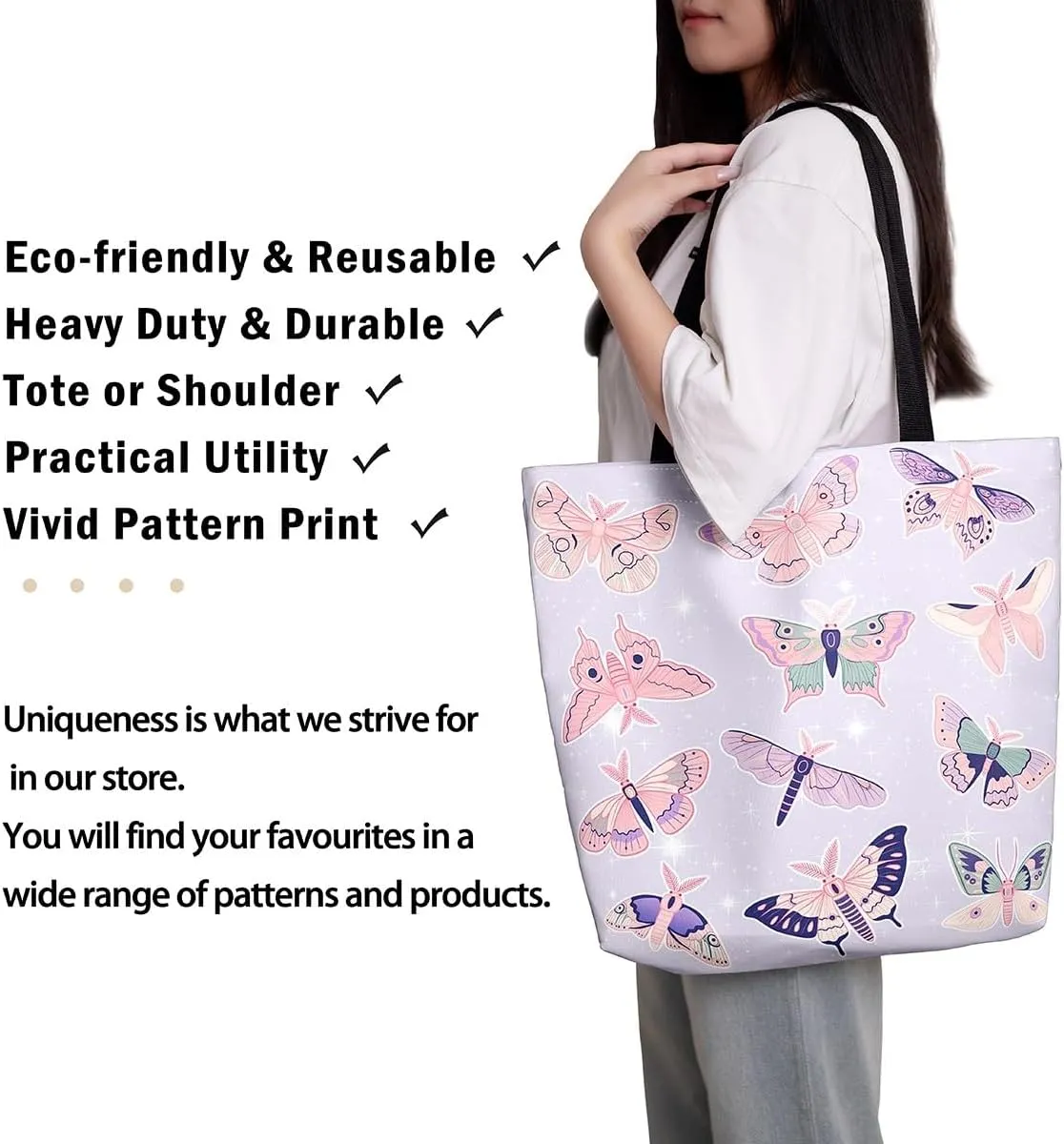 Castle Fairy Girls Women Canvas Tote Bag