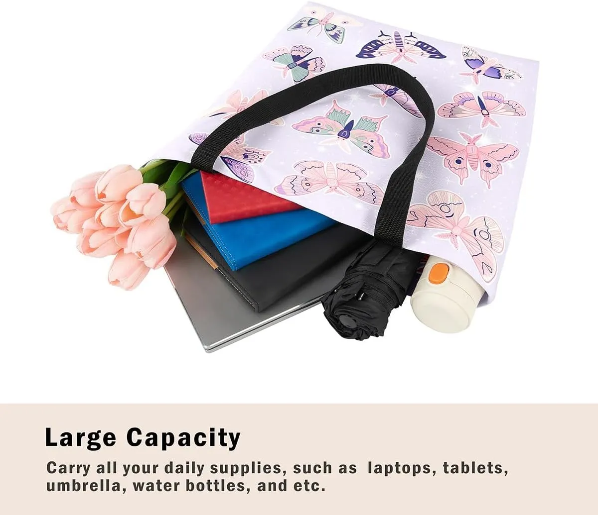 Castle Fairy Girls Women Canvas Tote Bag
