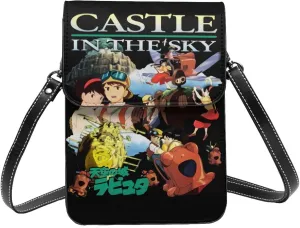 Castle In The Sky Wallet Phone Female Fashion Purse Adjustable Handba Crossbody Bags