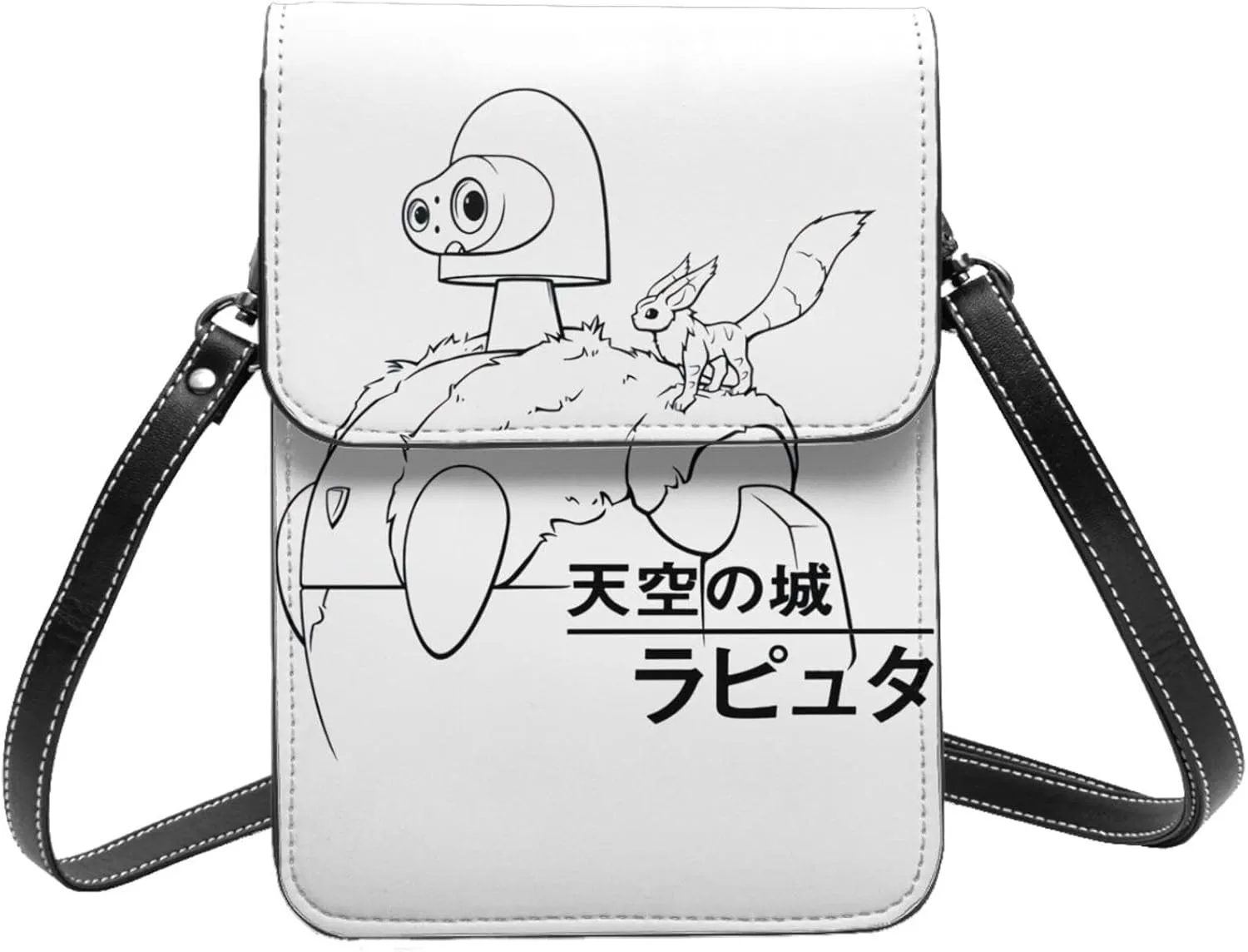 Castle In The Sky Wallet Phone Woman'S Fashion Purse Adjustable Handba Crossbody Bags