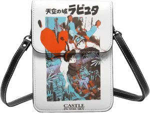 Castle In The Sky Wallet Phone Woman'S Fashion Purse Adjustable Handba Crossbody Bags