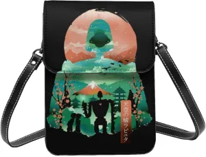 Castle In The Sky Wallet Phone Women'S Fashion Purse Adjustable Handba Crossbody Bags