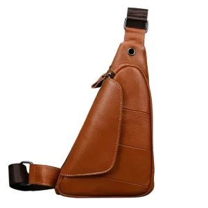 Casual Men’s Shoulder Bag Genuine Leather Crossbody Sling Bag