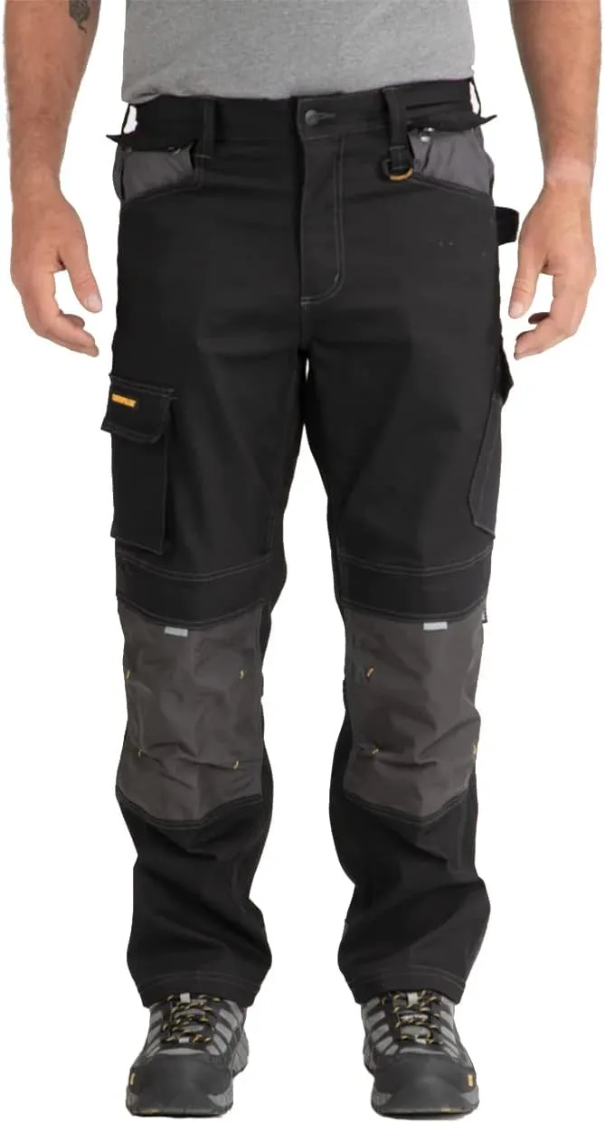 Caterpillar H2O Defender Water Resistant Work Pants for Men with Reinforced Knees, Bellowed Cargo Pocket and Tool Bags