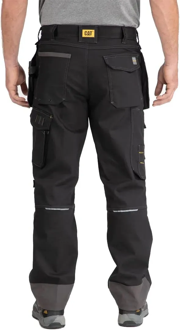 Caterpillar H2O Defender Water Resistant Work Pants for Men with Reinforced Knees, Bellowed Cargo Pocket and Tool Bags