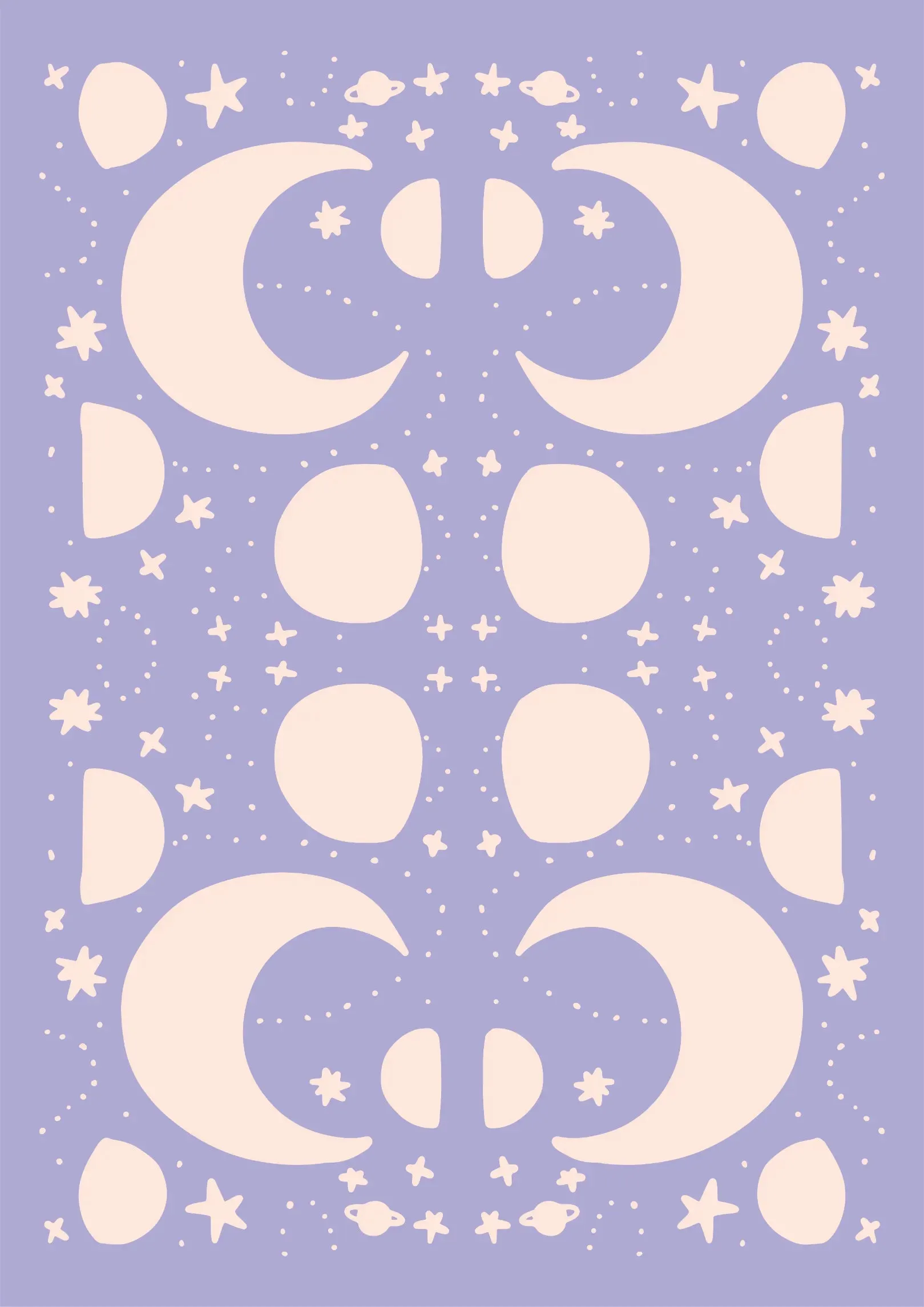 Celestial Phases Canvas Wall Art