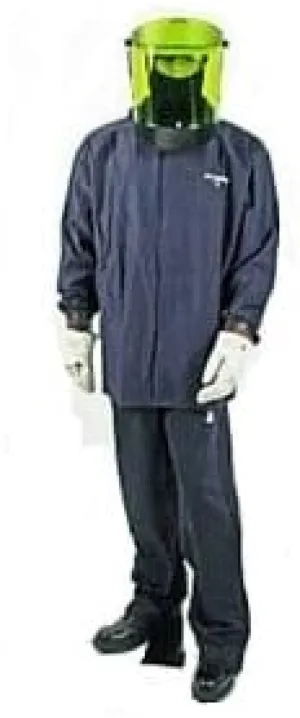 Cementex CL2K-M0 Arc Flash Rated Task Wear Duffel Bag Kit with FR Treated Cotton Coat and Overalls and Class 0 Gloves, Rating: 12 Calories, Color: Navy, Size: Medium
