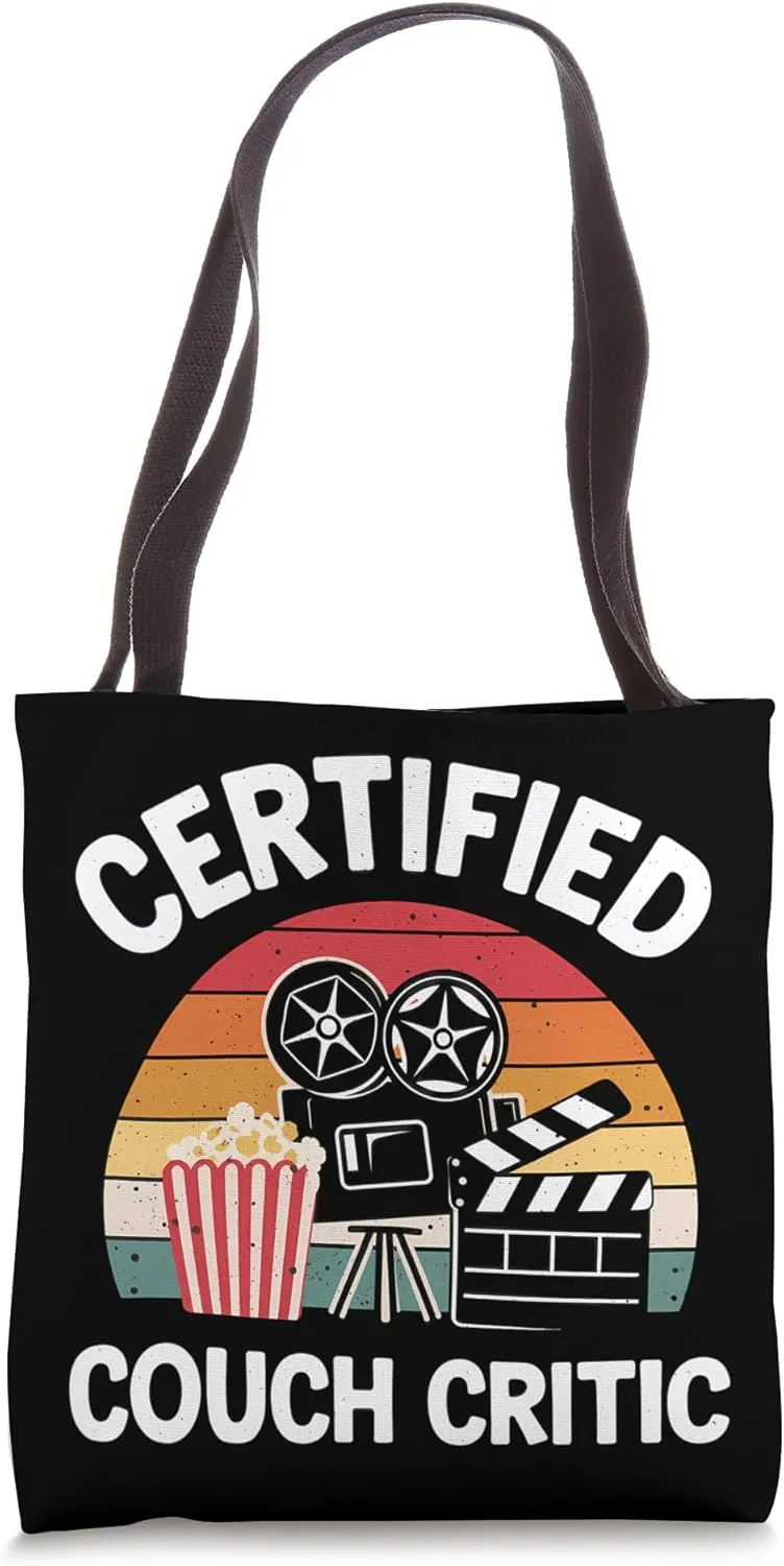 Certified Couch Critic Unpaid Movie Critic Film Reviewer Tote Bag