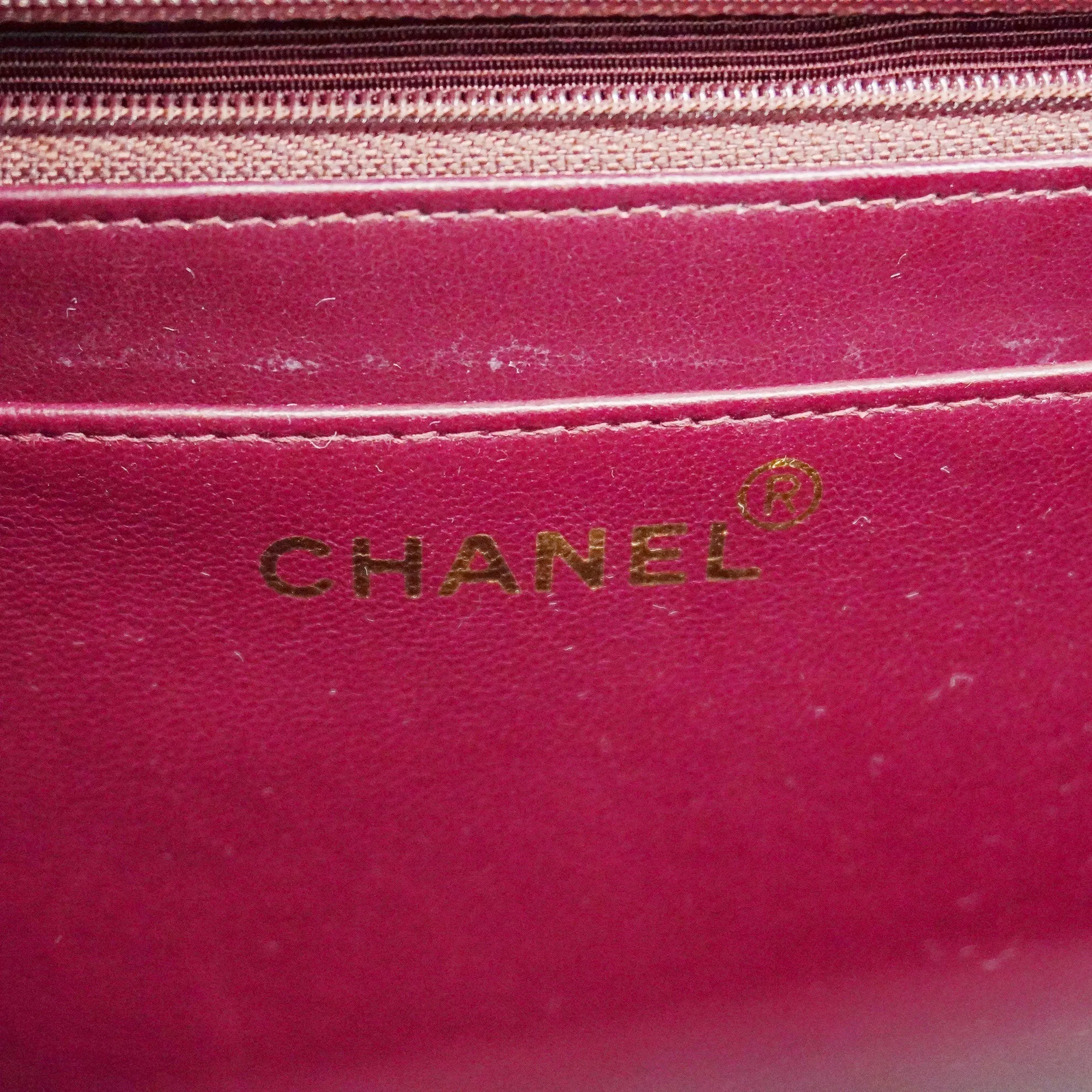 CHANEL  Big Matelasse W Chain Women's Leather Shoulder Bag Black