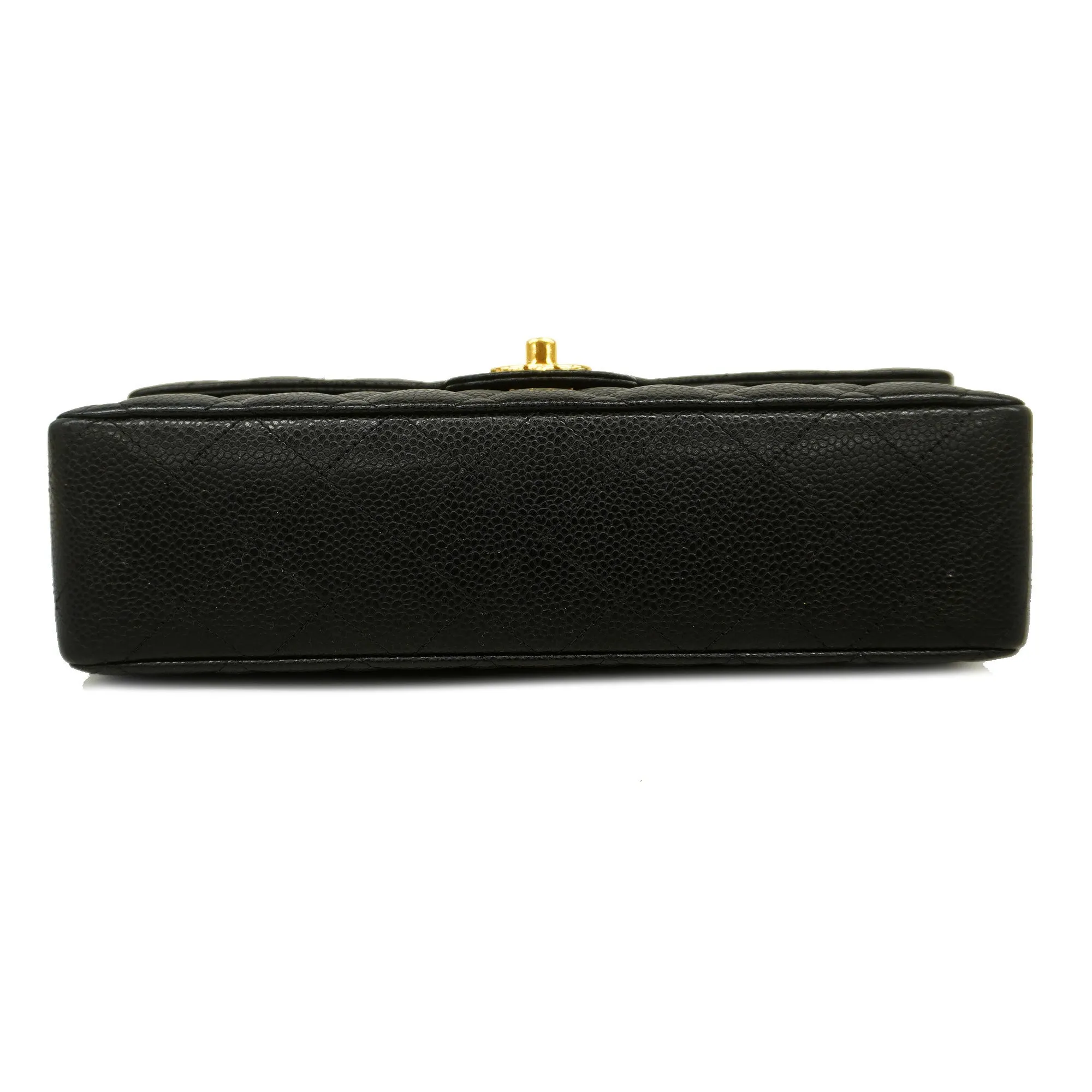 CHANEL  Big Matelasse W Flap W Chain Women's Caviar Leather Shoulder Bag