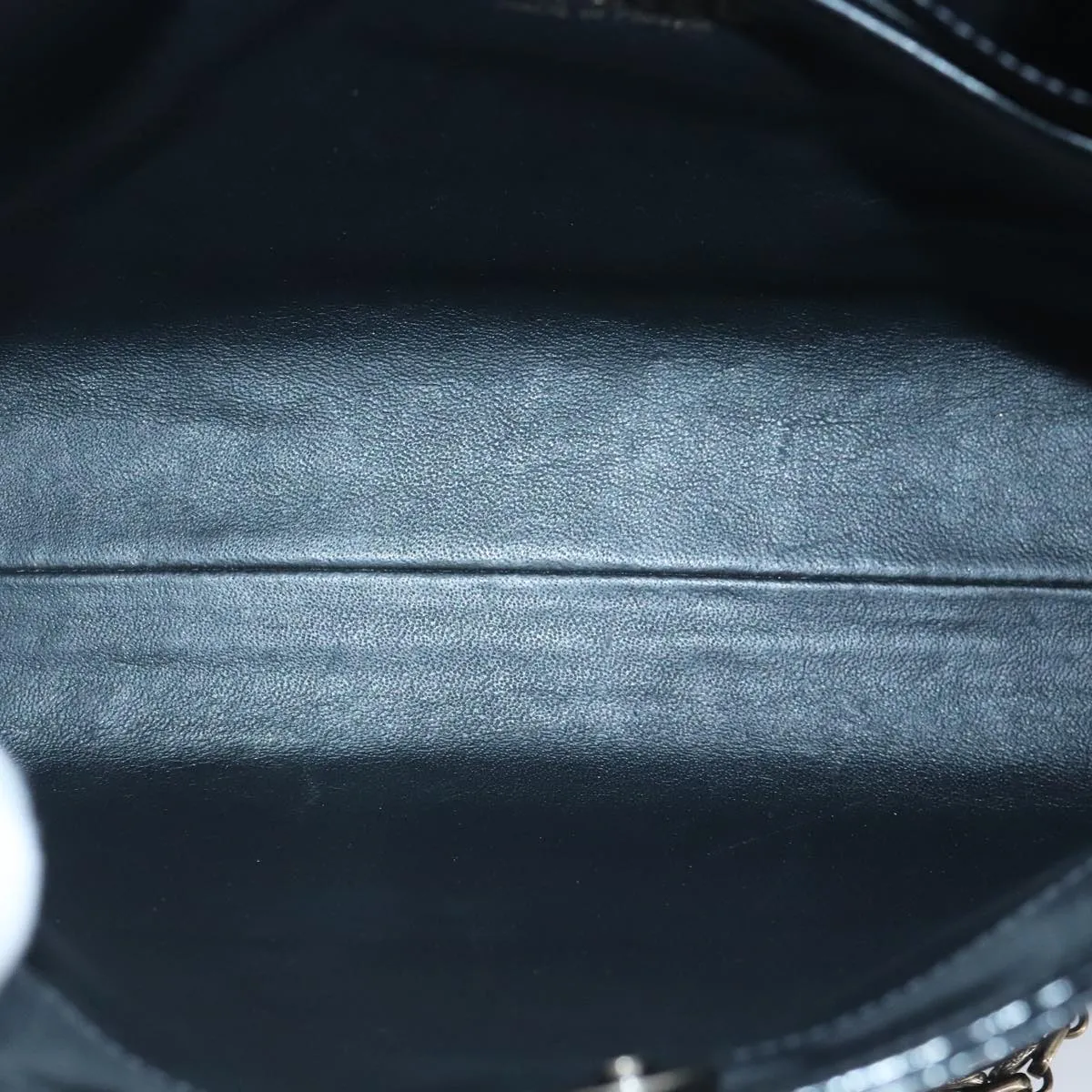 CHANEL Chain Shoulder Bag Patent leather Black CC 97053
