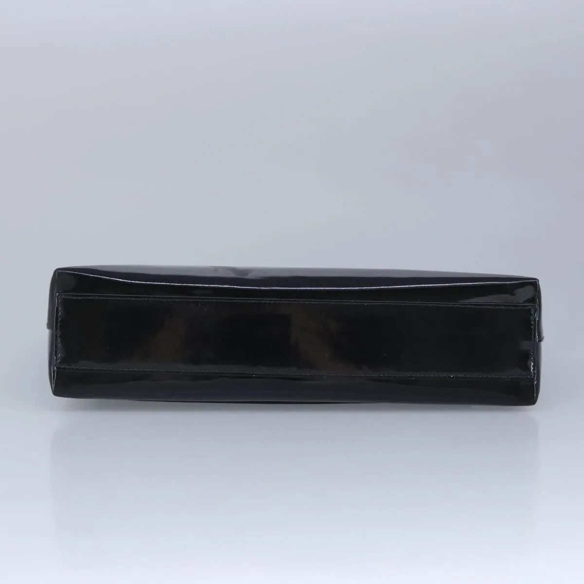 CHANEL Chain Shoulder Bag Patent leather Black CC 97053