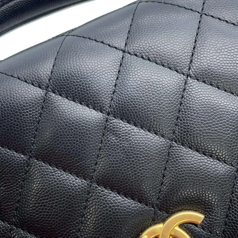 CHANEL Matelasse 2wayChainShoulder BlackAS4286 Caviar Leather