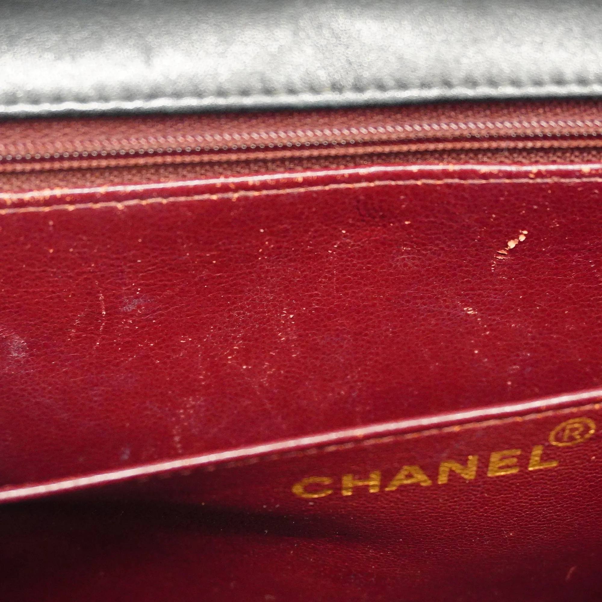 CHANEL  Matelasse Big Matelasse W Chain Women's Leather Shoulder Bag Black