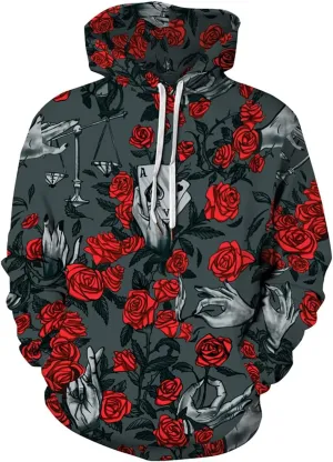 Chaos World Men's Novelty Hoodie Long Sleeves 3D Funny Graphic Print Sweatshirt Pullover