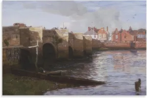 Charles Napier Hemy - Redbridge, Southampton Canvas Art Poster and Wall Art Picture Print Modern Family Bedroom Decor Posters 24x36inch(60x90cm)