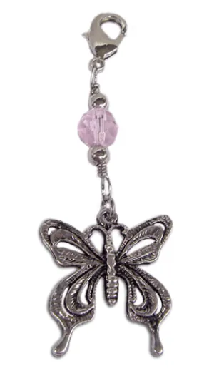 Charm Large Silver - Butterfly