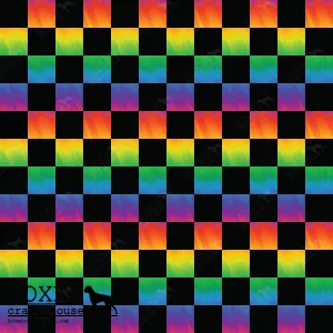 Checkerboard 1/2" - Rainbow SM