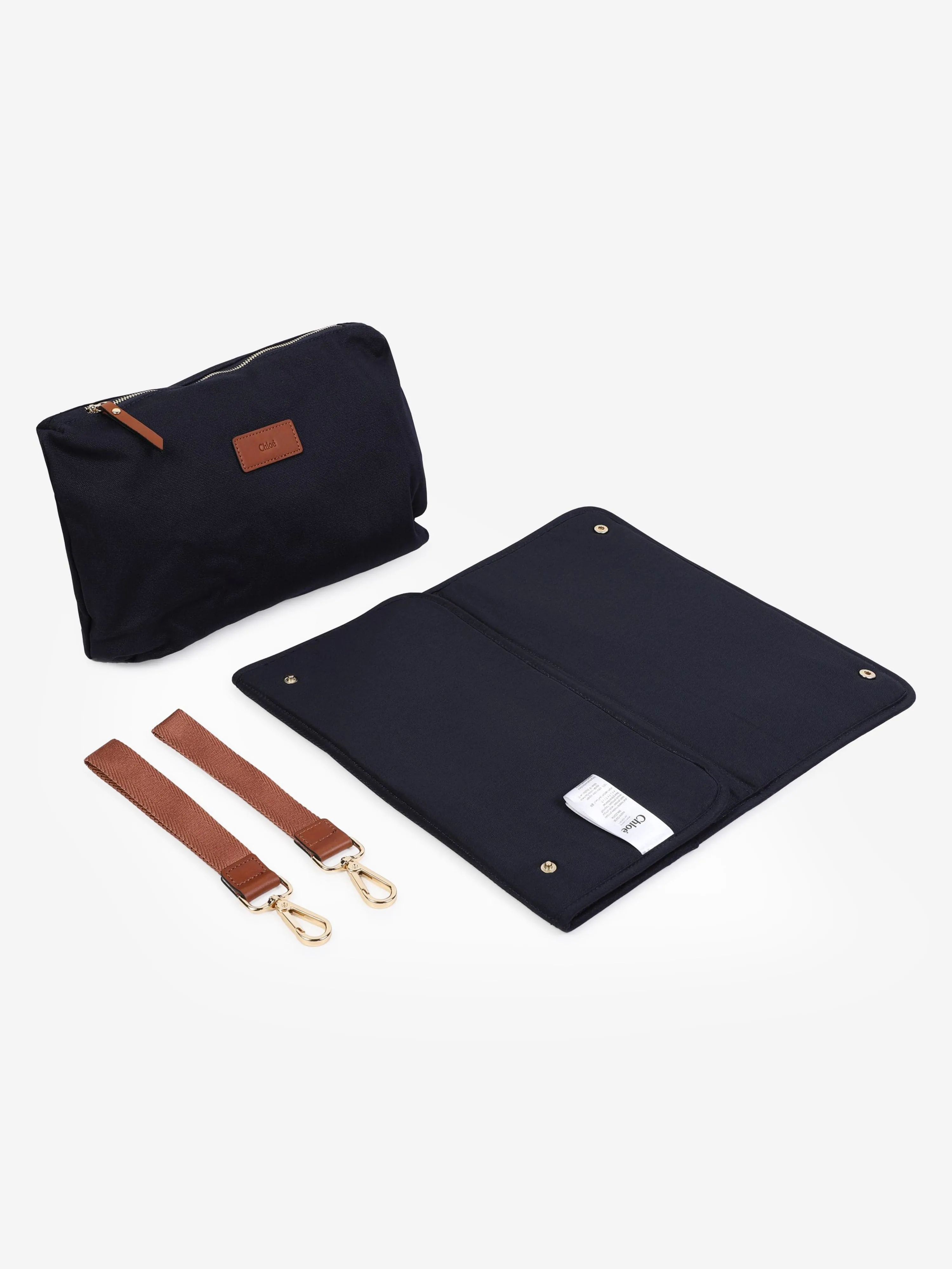 Chloé Baby Canvas Changing Backpack in Navy (36cm)