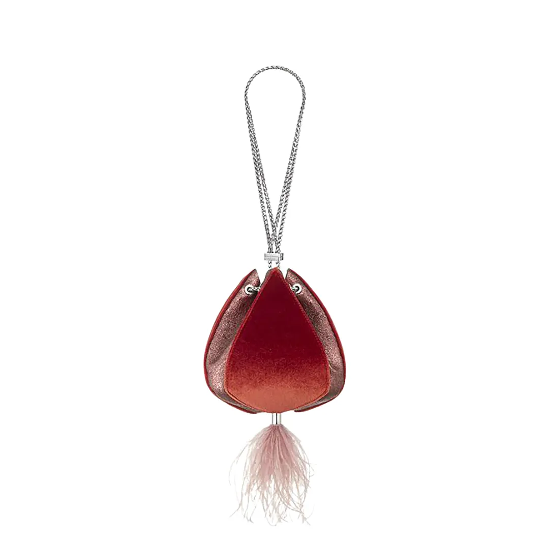 Cindy Feather Orange Bag