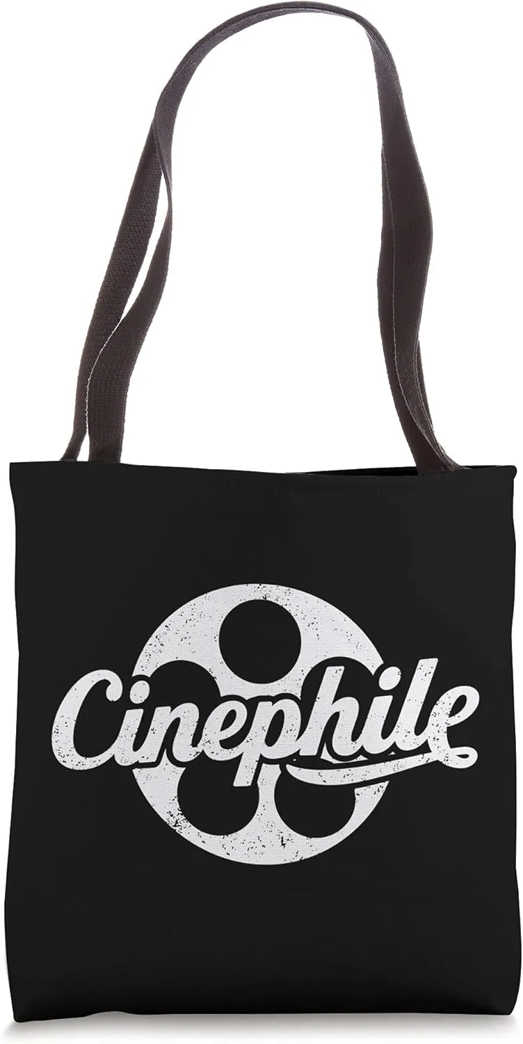 Cinephile - Movie Lover Design with Film Reel Graphic Tote Bag