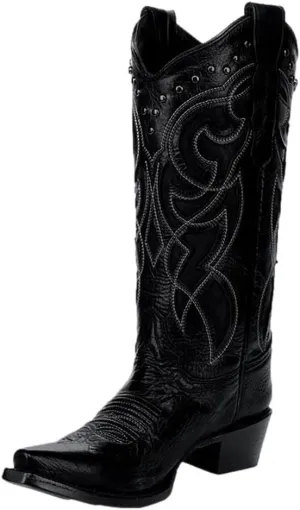 Circle G Western Boots Womens Embroidery Inlay Snip Toe Gray L6159