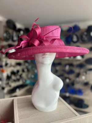 Classic Sinamay Damson Wedding Hat