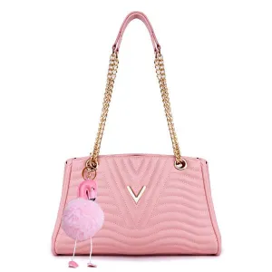 Classical Design Genuine Woman Pink Leather flower Bags