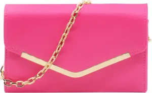 Clutch Purse Evening Bag for Women, Envelope Handbag With Detachable Chain for Wedding and Party