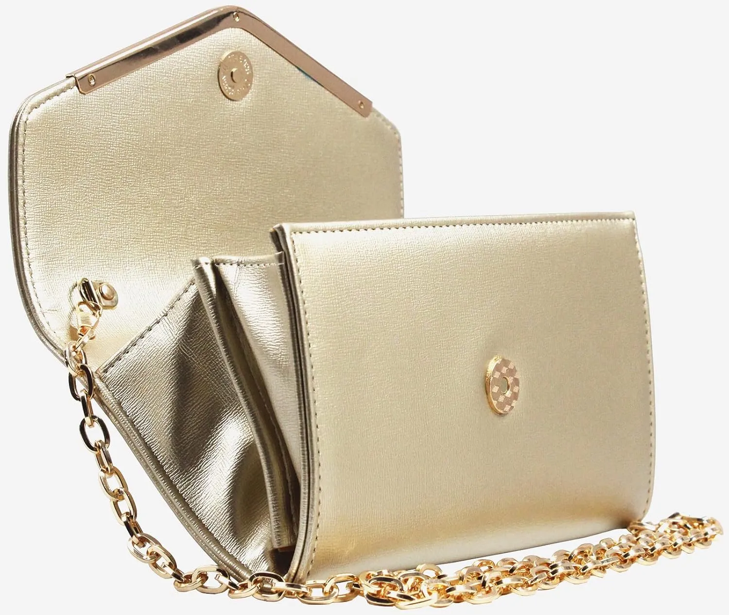 Clutch Purse Evening Bag for Women, Envelope Handbag With Detachable Chain for Wedding and Party