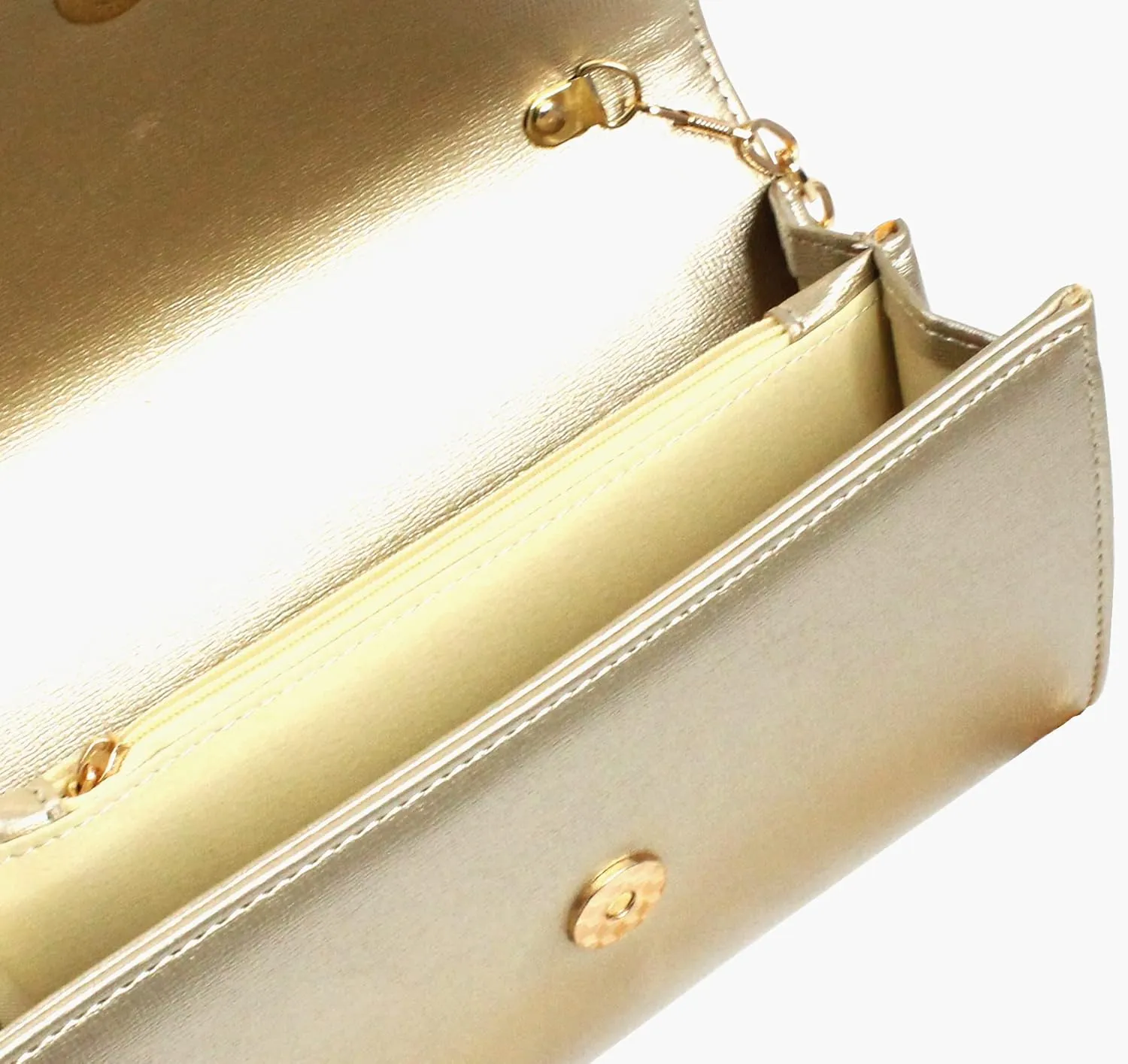 Clutch Purse Evening Bag for Women, Envelope Handbag With Detachable Chain for Wedding and Party