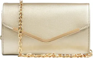Clutch Purse Evening Bag for Women, Envelope Handbag With Detachable Chain for Wedding and Party