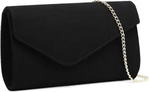 Clutch Purse Evening Bag for Women, Envelope Handbag With Detachable Chain for Wedding Party Bridal Purse