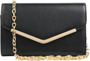 Clutch Purse Evening Bag for Women，Envelope Handbag With Detachable Chain