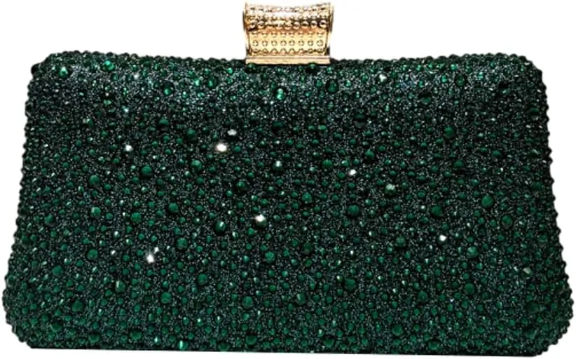 Clutch Purse Evening Bags Women 2025 Rhinestone Glitter Handbag Double Sided Diamond Chain Purse for Wedding Party