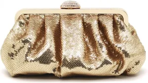 Clutch Purses for Women Sparkle Pleated Evening Clutch Bag Cloud Cross Body & Shoulder Bag for Party Prom Club Wedding