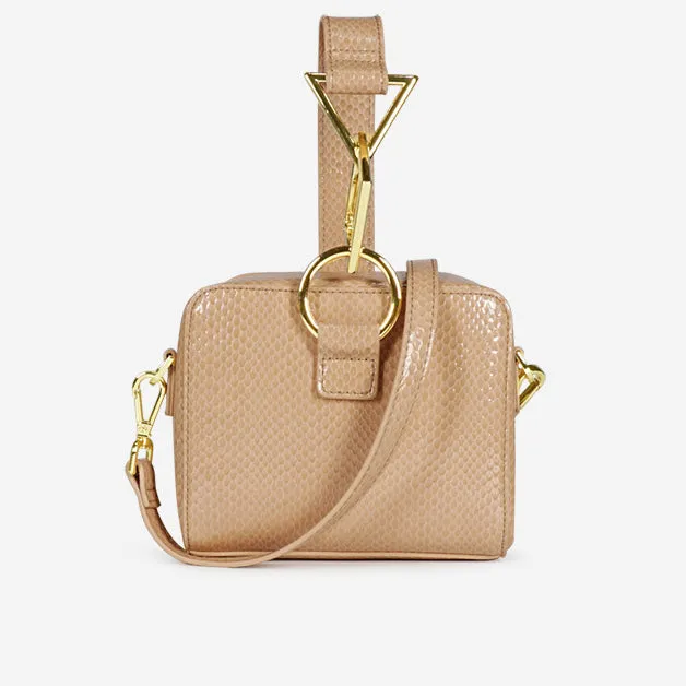 CM-BG122653 Women Elegant European Style Geometric Versatile Shoulder Bag - Khaki