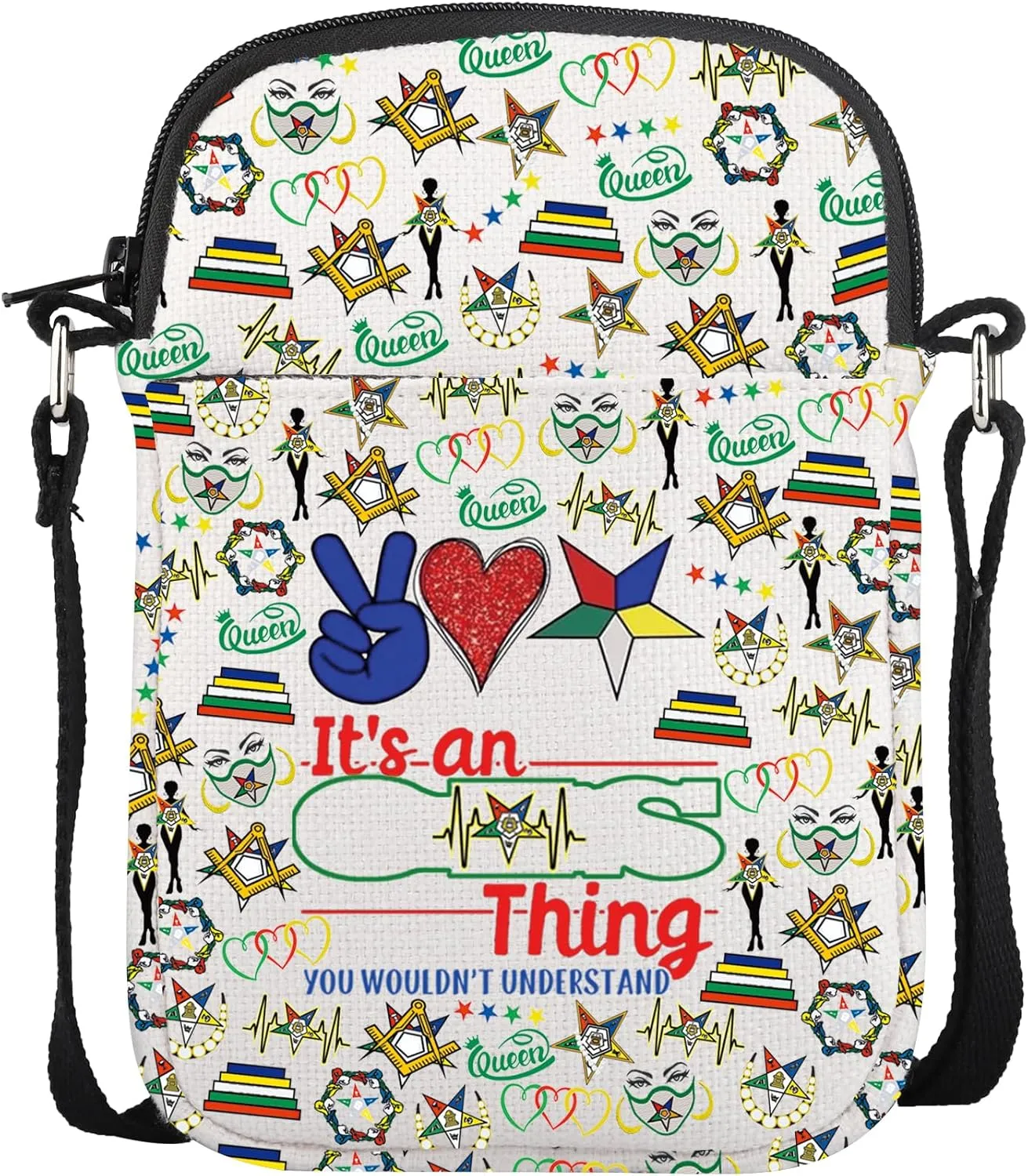 CMNIM Order of the Eastern Star Gifts Eastern Star Mini Crossbody Bags It's an Thing Shoulder Bags with Strap Sister Gifts